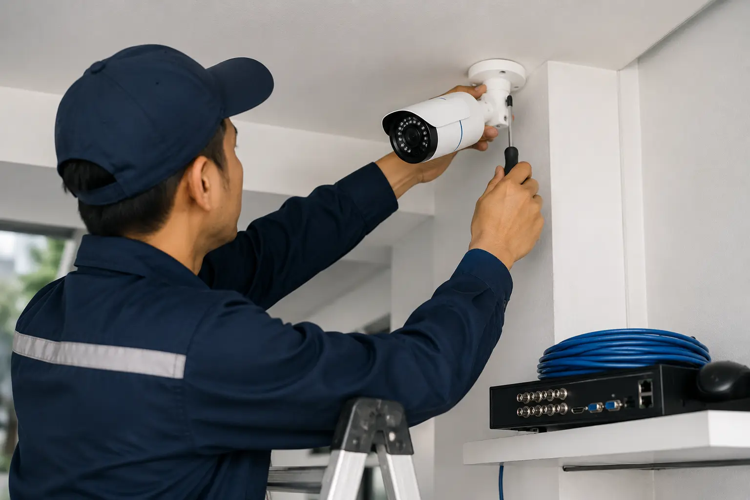 Proses Instalasi CCTV Jakarta Timur
