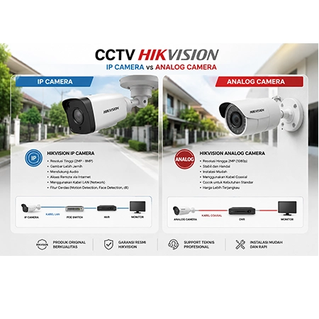 Perbedaan CCTV IP VS Analog