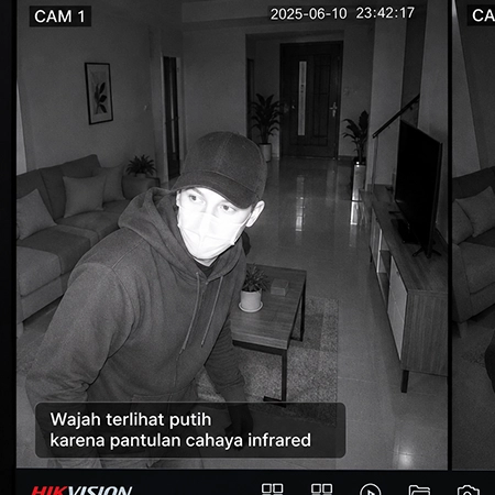 Kenapa Wajah Terlihat Putih di CCTV Malam Hari